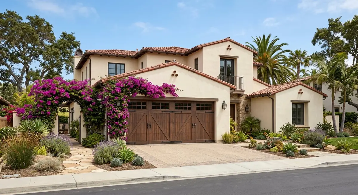 Residential carriage house garage door installation in North County San Diego – 24/7 Premium Doors and Gates