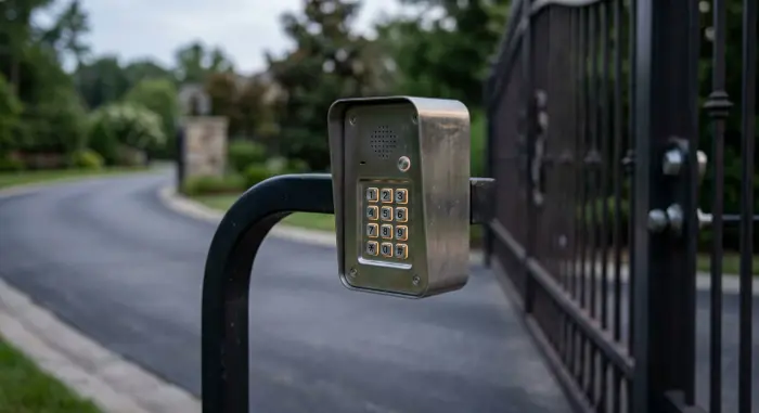 Automatic gate access control keypad installation San Marcos CA – 24/7 Premium Doors and Gates