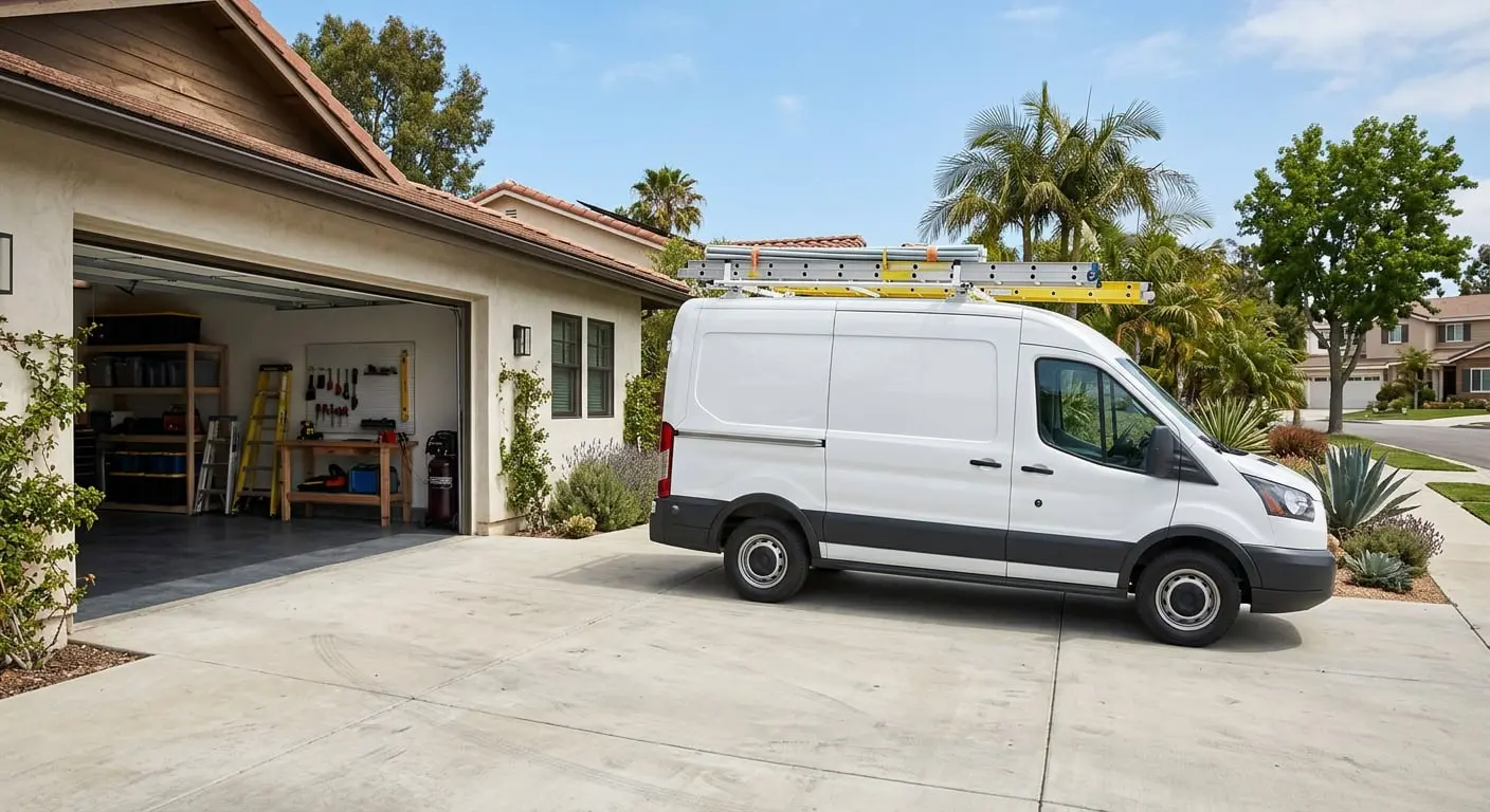 Garage door repair service van serving North County San Diego – 24/7 Premium Doors and Gates