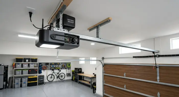 Smart Wi-Fi belt drive garage door opener installation Vista CA – 24/7 Premium Doors and Gates